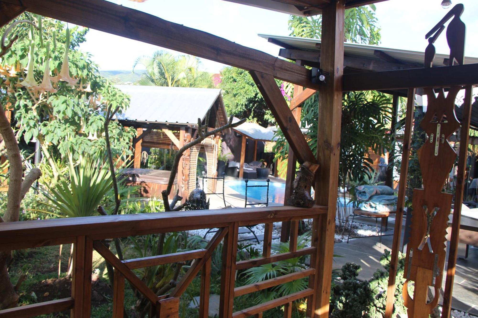 La Liane De Jade 974-Lodge Le Palissandre - Jacuzzi Privatif - Piscine Chauffee Le Bois de Nefles  Exterior foto